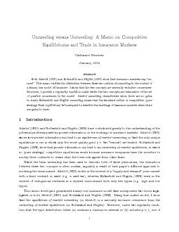 UnravelingversusUnraveling:AMemoonCompetitiveEquilibriumsandTradeinIns