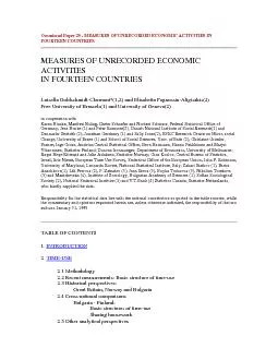Occasional Paper 20 - MEASURES OF UNRECORDED ECONOMIC ACTIVITIES IN FO