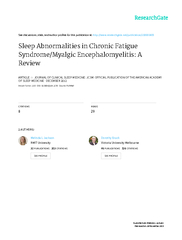 Journal of Clinical Sleep Medicine, Vol. 8, No. 6, 2012Chronic fatigue