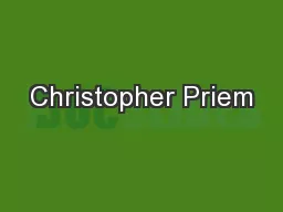 Christopher Priem