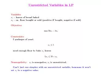 Dealingwiththeunrestrictedvariable