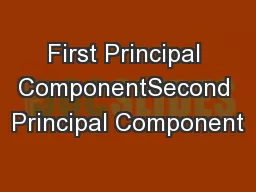 First Principal ComponentSecond Principal Component