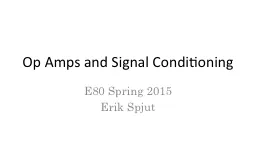 Op Amps and Signal Conditioning