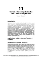 Unstated Paternity: Estimatesand Contributing FactorsStewart Clatworth