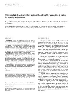 to assess the salivary flow rate, pH, and buffer capacity of healthy v