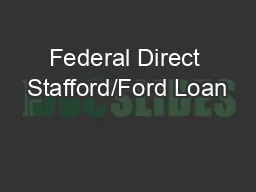Federal Direct Stafford/Ford Loan