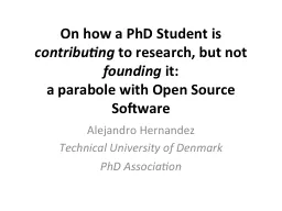 On how a PhD Student is