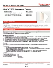 UltraPly™ TPO Unsupported Flashing