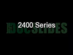 2400 Series