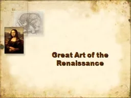 Great Art of the Renaissance