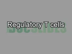 Regulatory T cells