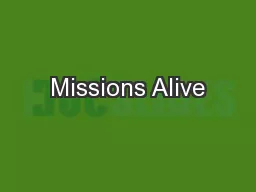 Missions Alive