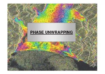 Interferometry: Phase unwrappingRocca