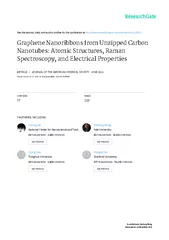 Graphene nanoribbons from unzipped carbon nanotubes: atomic structures