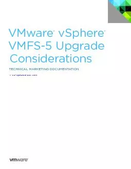 VMFS-5 Upgrade