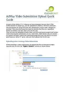 AdWay Video Submission Upload Quick