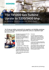 Throughout the production life of the TB turbine, the design and perfo