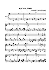 Uprising - MuseTranscribed by OnePianoOneHeart