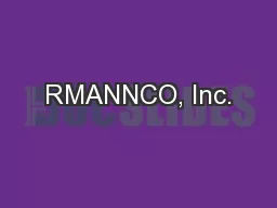 RMANNCO, Inc.