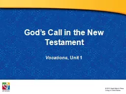 God’s Call in the New Testament