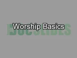Worship Basics