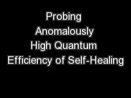 Probing Anomalously High Quantum Efficiency of Self-Healing