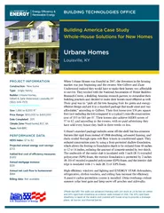 When Urbane Homes was founded in 2007, the downturn in the housing 
..