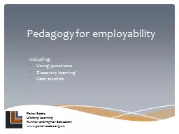 Pedagogy for employability