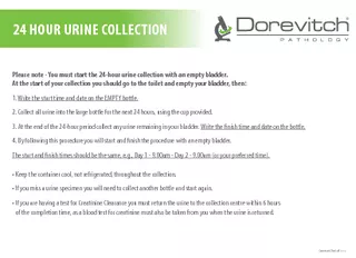 24 HOUR URINE COLLECTION