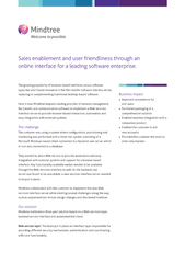 Sales enablement and user friendliness through an online interface for