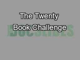 The Twenty Book Challenge