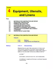4  Equipment, Utensils,