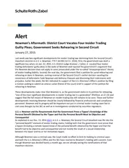AlertNewmans Aftermath: District Court Vacates FourInsider Trading Gui