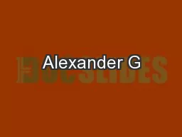 Alexander G