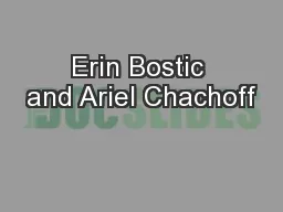 Erin Bostic and Ariel Chachoff