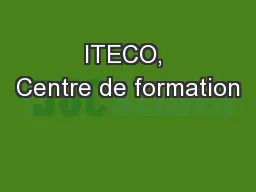 ITECO, Centre de formation