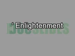 ‘ Enlightenment