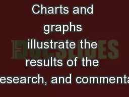 Charts and graphs illustrate the results of the research, and commenta