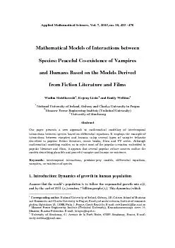 Applied Mathematical Sciences, Vol. 7, 2013, no. 10, 453 - 470 Wadim S