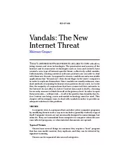 Vandals: The New Internet Threat