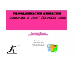 Programmation Animation