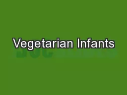 Vegetarian Infants