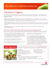 The Power of Veggies!