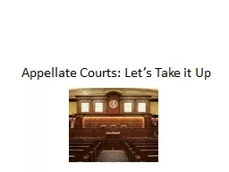 Appellate Courts: Let’s Take it Up