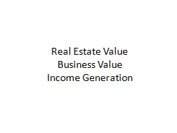 Real Estate Value