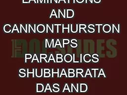 ADDENDUM TO ENDING LAMINATIONS AND CANNONTHURSTON MAPS PARABOLICS SHUBHABRATA DAS AND