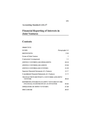 Financial Reporting of Interests in Joint Ventures 475