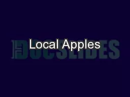 Local Apples
