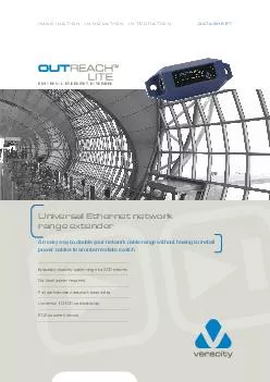 Universal Ethernet network range extenderAn easy way to double your ne