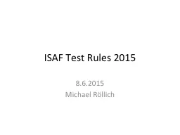 ISAF Test Rules 2015